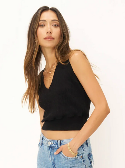 maxwell-james-jeans-project-social-t-black-mix-up-sweater-v-neck-tank-top-shirt-crop-knit-ribbed