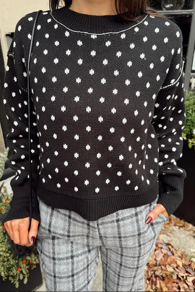maxwell-james-jeans-stanton-kimora-sweater-black-white-polka-dot