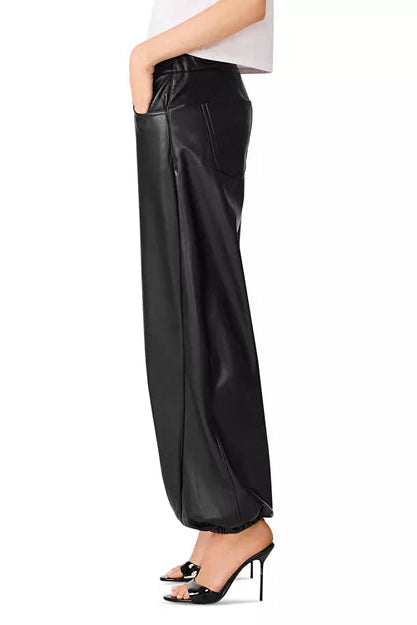 Steve Madden soho faux leather pants black