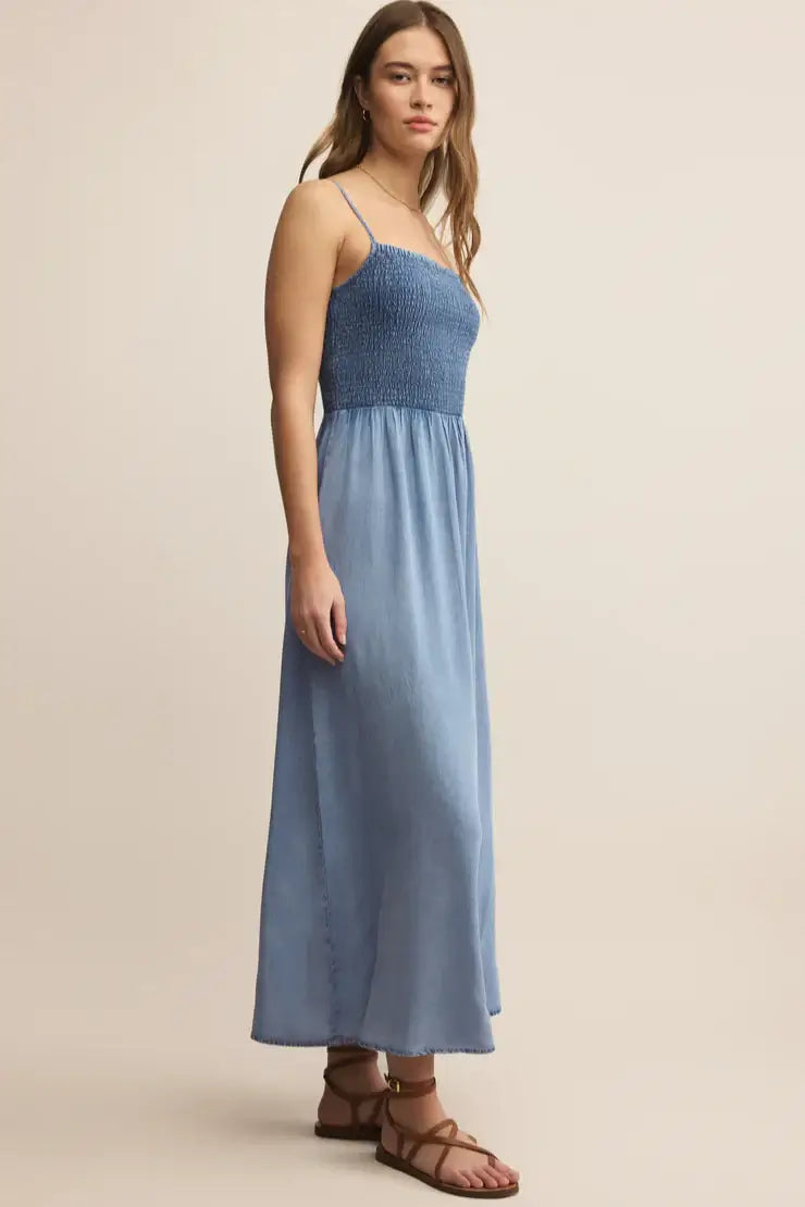 Z Supply Bayside Chambray Maxi Dress Maxwell James Z Supply Bayside Chambray Maxi Dress Maxwell James