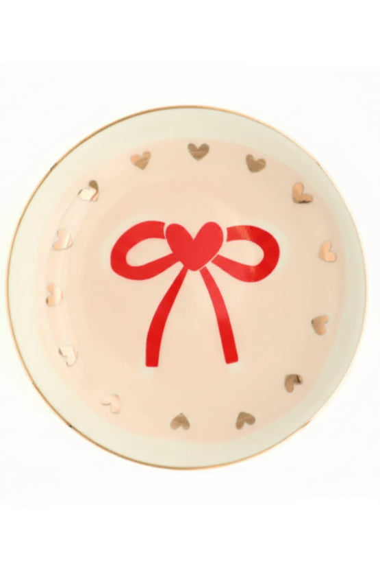 maxwell james trinket jewelry dish tray bow heart bows hearts valentine gift