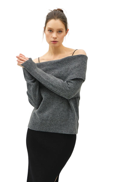 Maxwell-james-jeans-off-shoulder-wool-blend-charcoal-long-sleeve-sweater