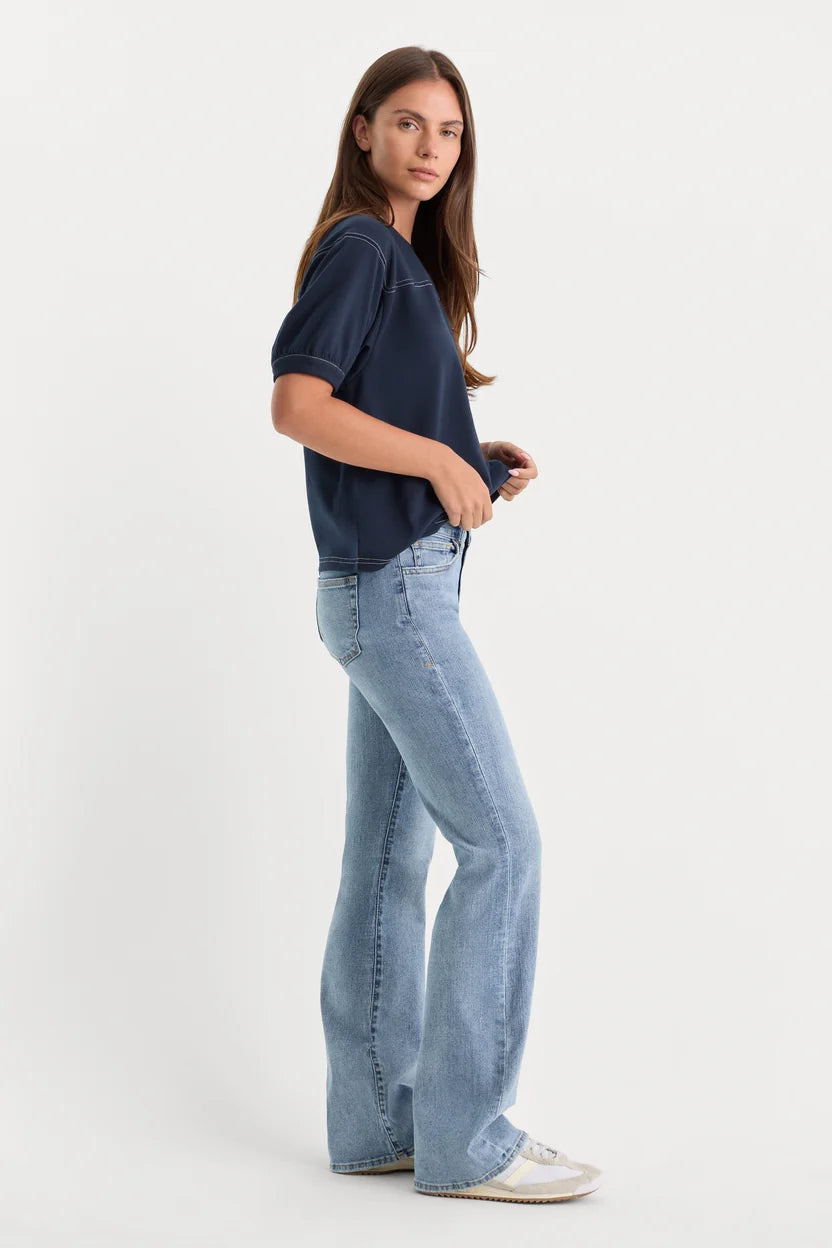 maxwell james good american low rise bootcut jeans denim whisper fall transition new 
