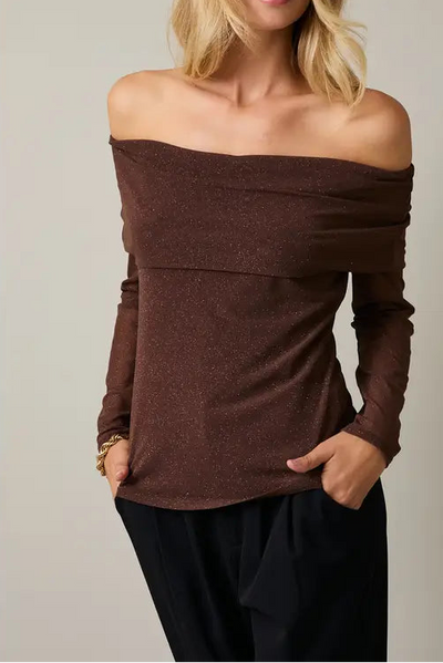 maxwell-james-jeans-stanton-bindi-off-shoulder-top-brown