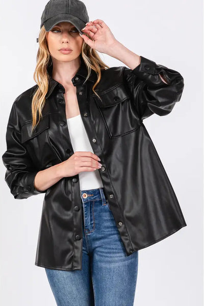 maxwell-james-jeans-faux-leather-shacket-black