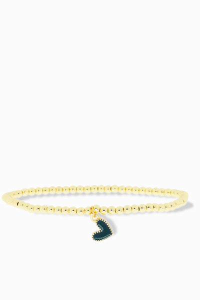 maxwell-james-marlyn-schiff-3mm-stretch-ball-bracelet-with-enamel-heart-charm-gold-emerald