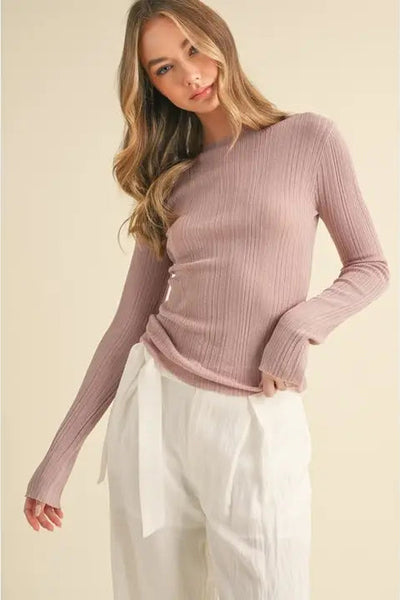 maxwell james sheer viscose sweater lightweight ribbed stanton