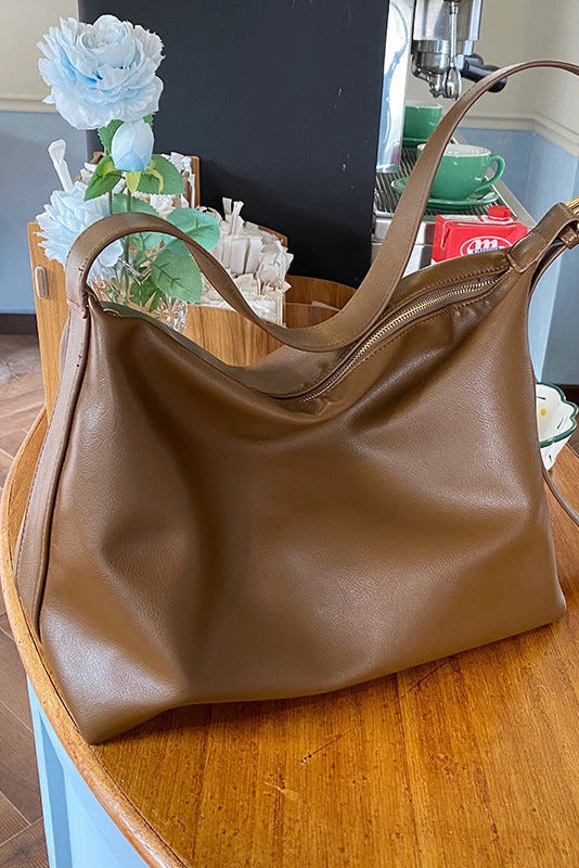 maxwell james vegan leather slouchy large crossbody shoulder bag handbag