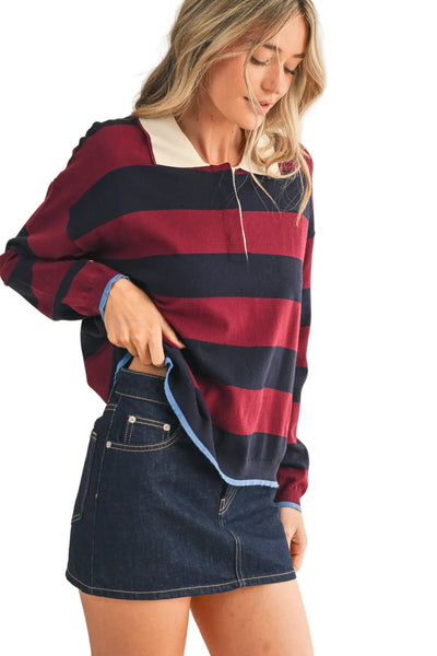 maxwell-james-jeans-stanton-stripe-rugby-pullover-top-sweater-red-navy