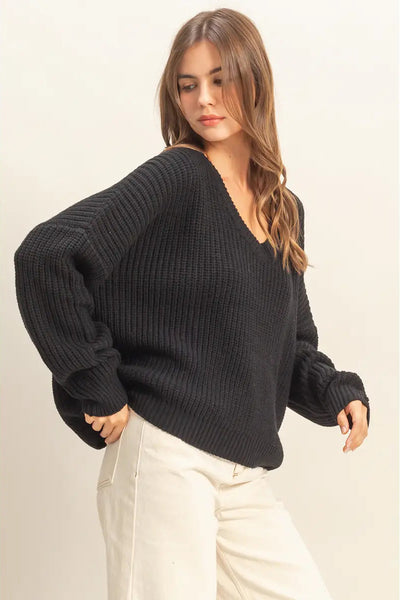 maxwell-james-jeans-stanton-black-oversized-v-neck-sweater-top
