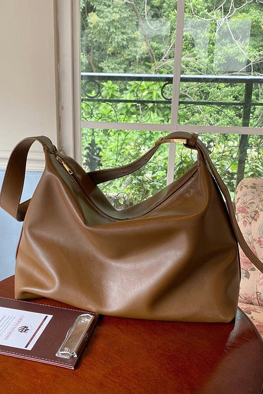 maxwell james vegan leather slouchy large crossbody shoulder bag handbag