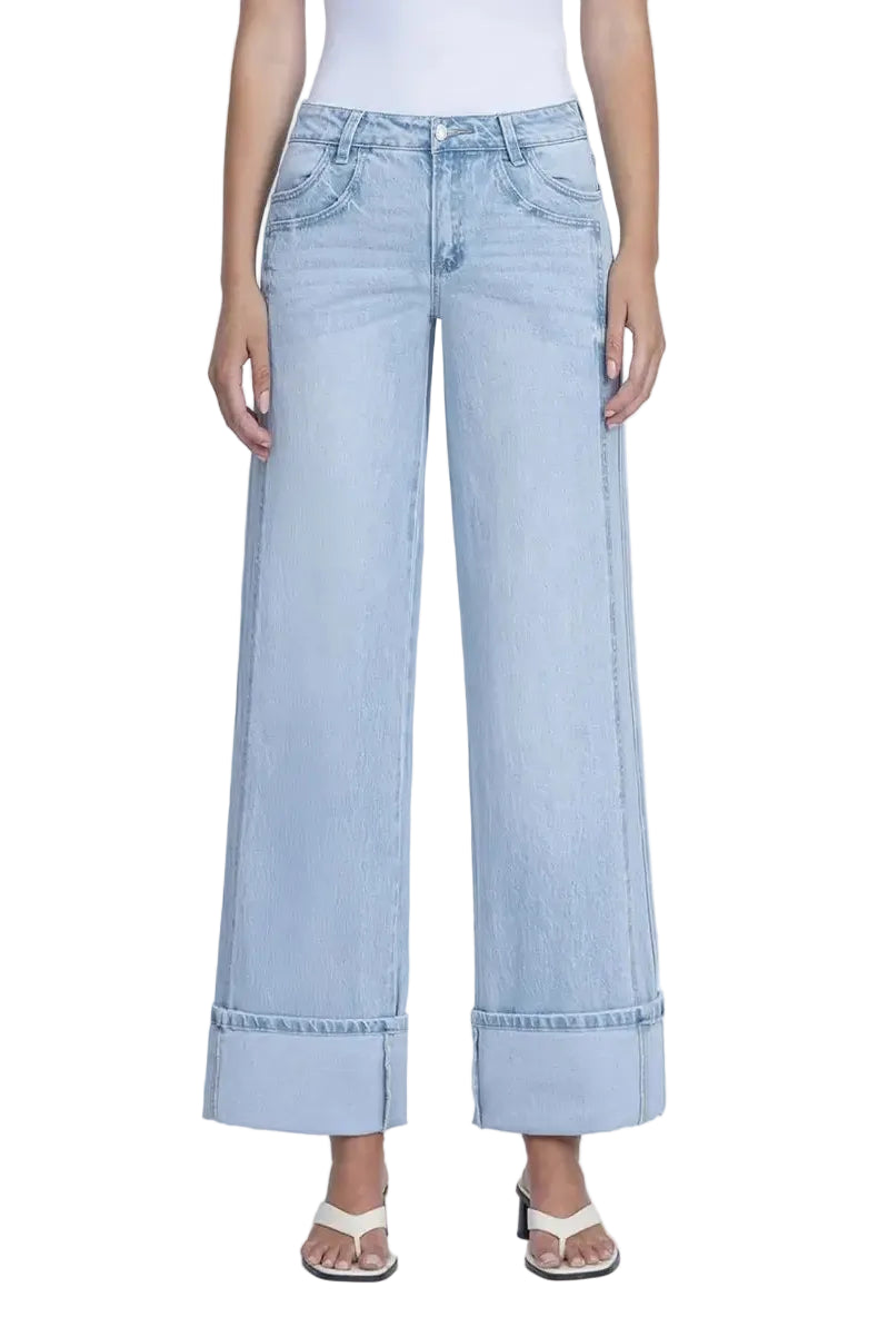 Vervet Cuffed Baggy Wide Leg Jean – Maxwell James