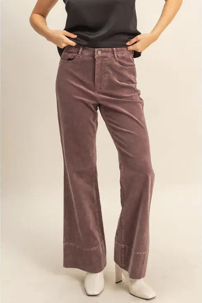 maxwell james stanton flare cord corduroy pant high waist fall