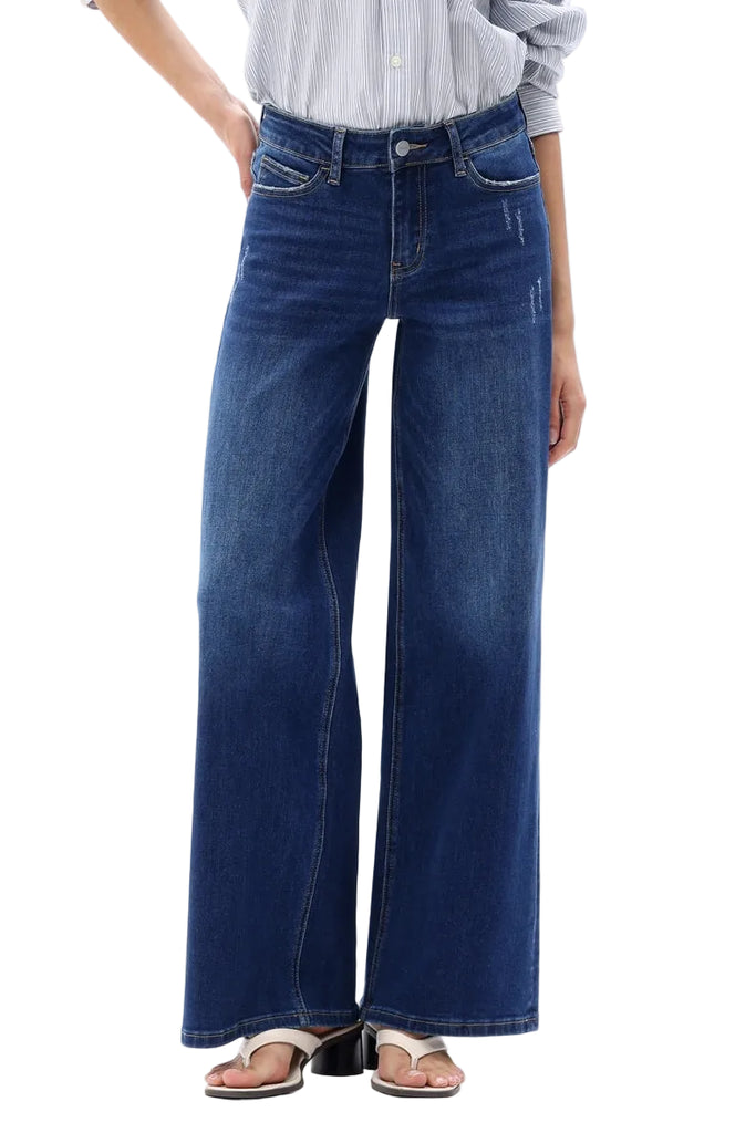 Oneso Mid Rise Relaxed Wide Leg Jeans – Maxwell James