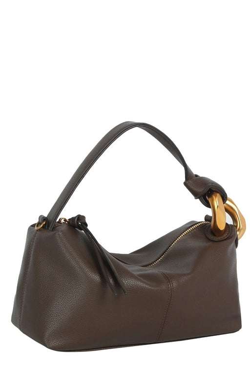 maxwell james satchel hobo bag baguette link daytime nighttime 