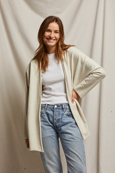 maxwell-james-perfect-white-tee-celeste-french-terry-cardigan-oatmeal