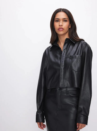 MAXWELL-JAMES-GOOD-AMERICAN-FAUX-LEATHER-CROP-SHIRT-BLACK