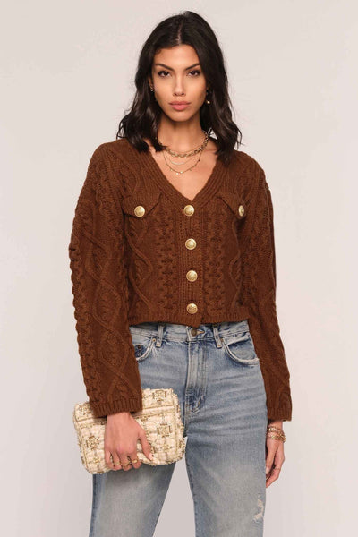 maxwell-james-jeans-heartloom-brown-cable-knit-sweater-cardigan-gold-buttons-top