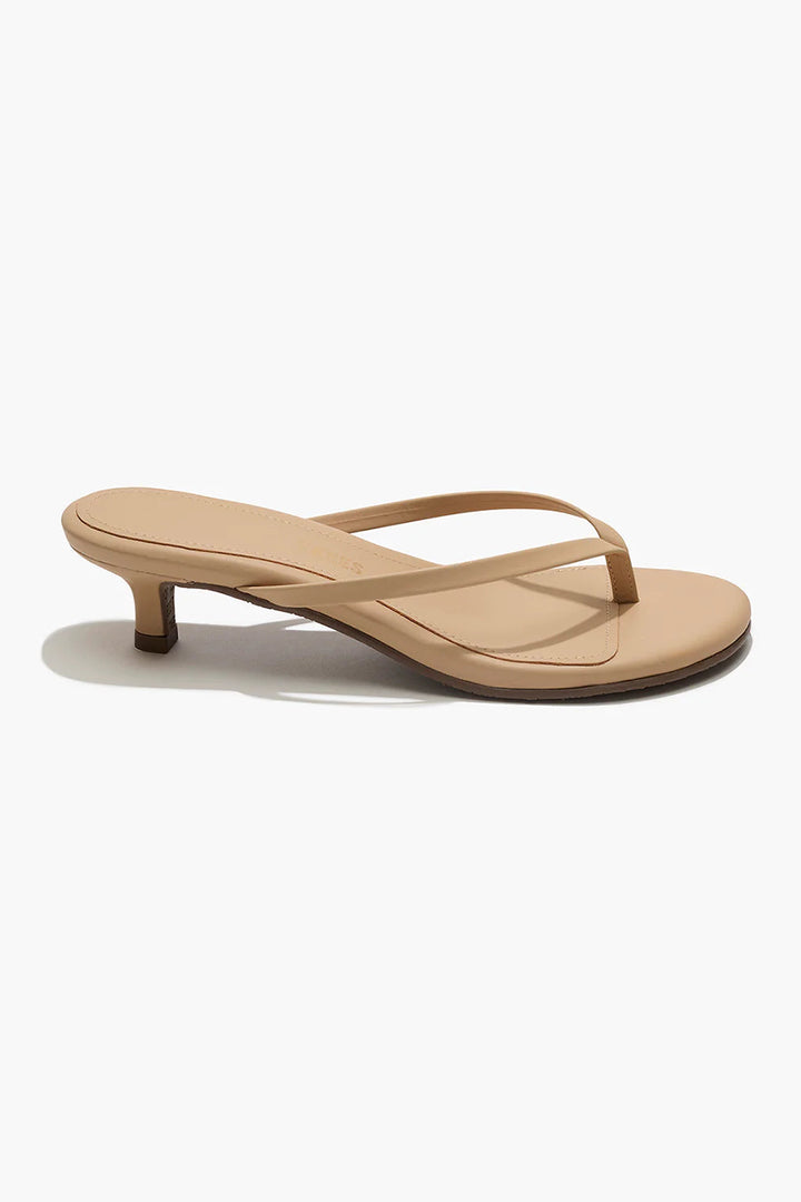tkees Julia kitten heels leather sunkissed nude beige