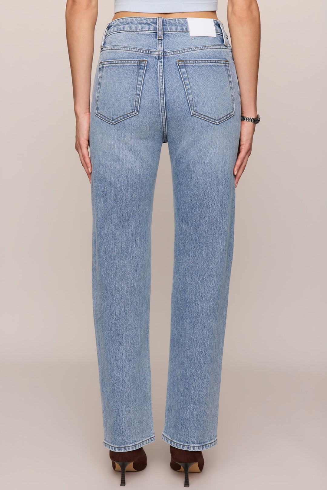 z supply the muse high rise straight leg denim jeans bottoms pant