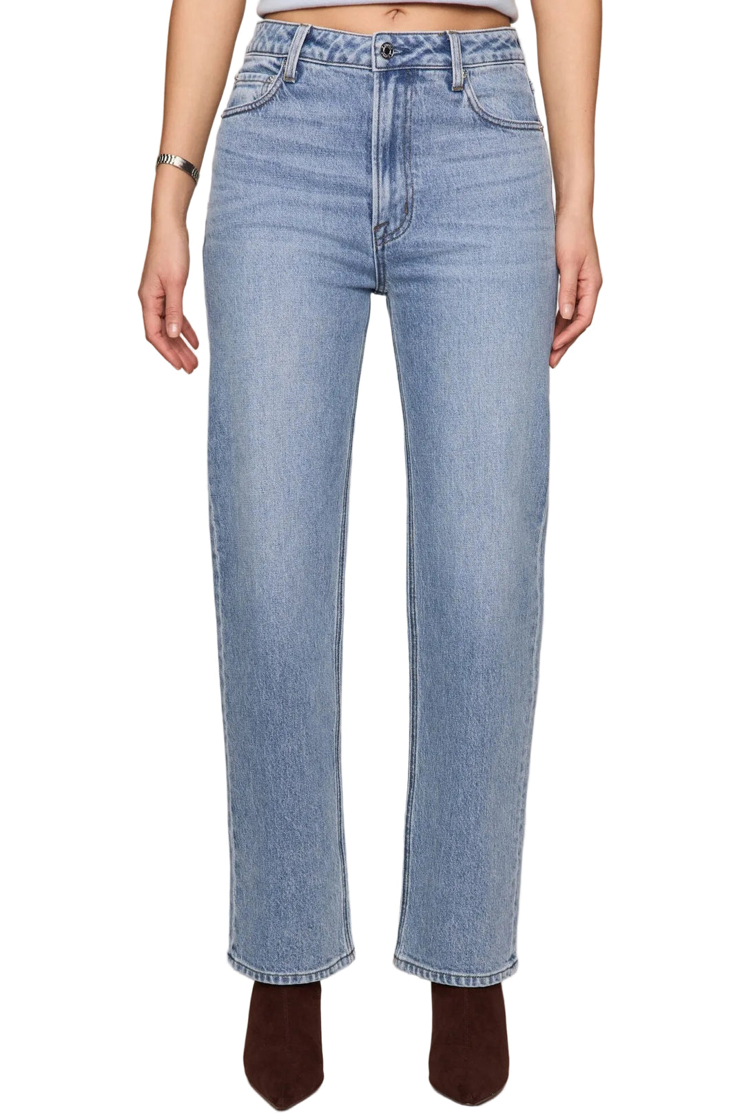 z supply the muse high rise straight leg denim jeans bottoms pant