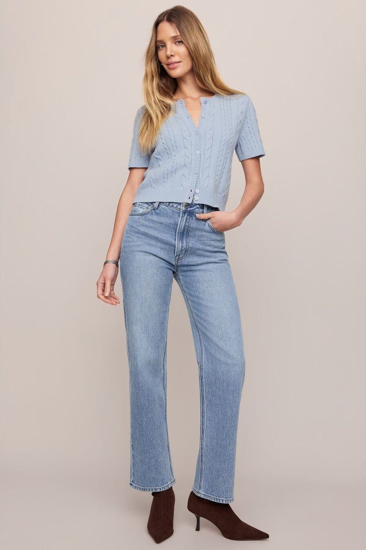 z supply the muse high rise straight leg denim jeans bottoms pant
