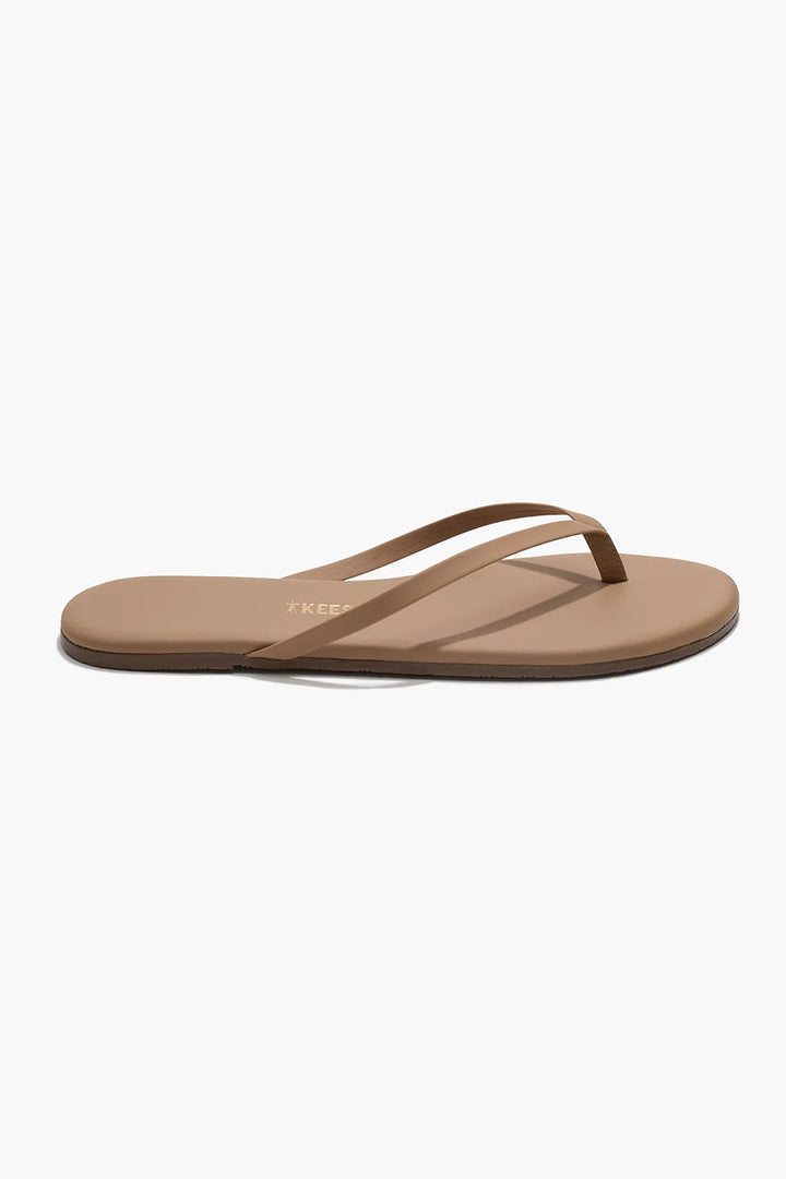 tkees Lily foundations matte nudes Cocobutter flip flop leather sandals tan nude 