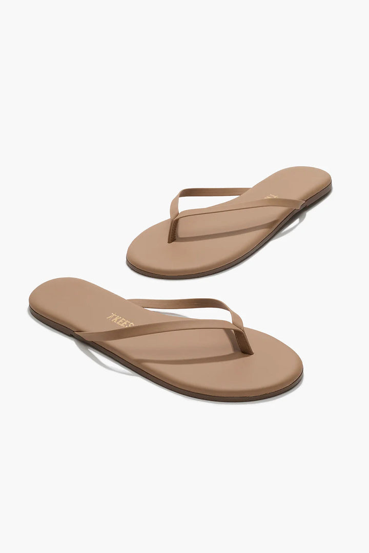 tkees Lily foundations matte nudes Cocobutter flip flop leather sandals tan nude 