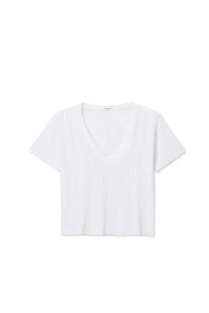 Perfect White Tee Beckett V-Neck in White