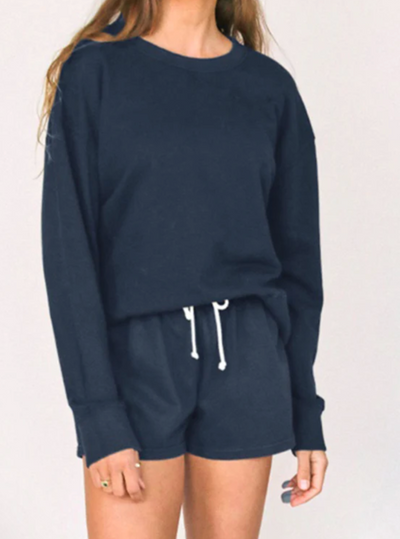 maxwell-james-jeans-perfect-white-tee-layala-sweat-shorts-navy