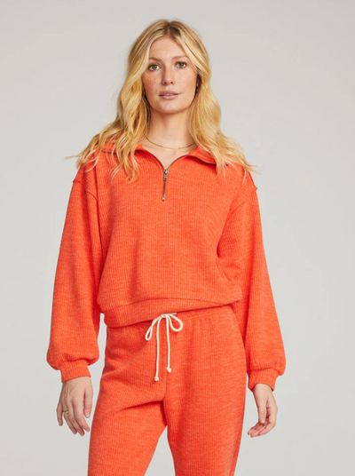 maxwell-james-jeans-saltwater-luxe-half-zip-orange-pullover-sweatshirt-quarter-zip