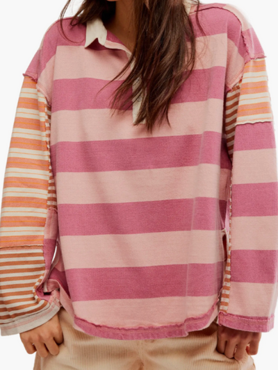 maxwell-james-jeans-free-people-aster-stripe-polo-shirt-long-sleeve-pink-collar-pullover-pink