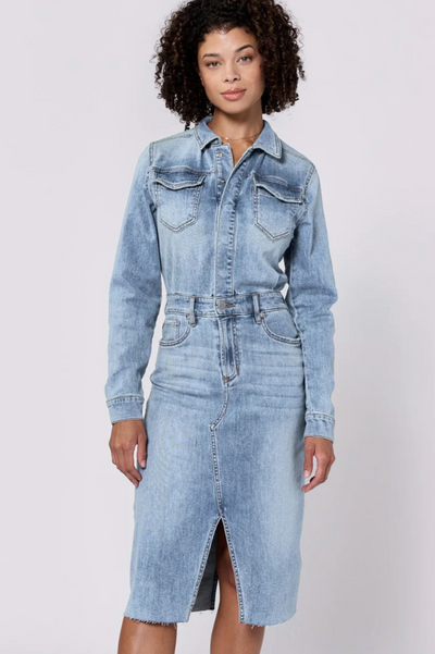 maxwell-james-jeans-dear-john-lulu-long-sleeve-fitted-denim-dress-midi-collar-hem-fray