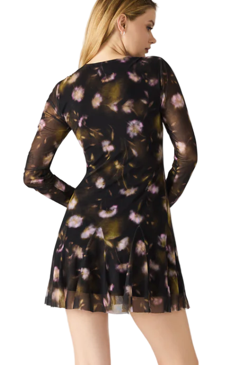 maxwell-james-jeans-steve-madden-floral-mesh-bliss-dress-black