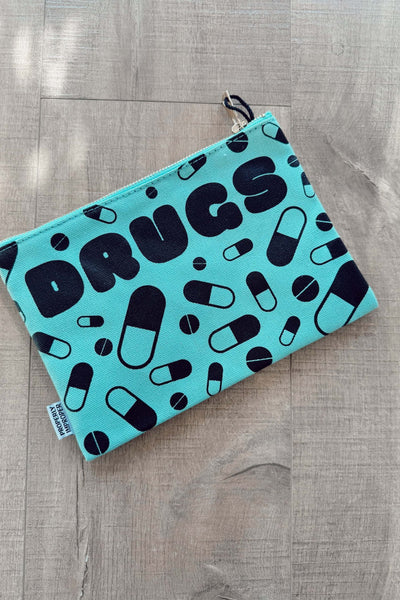 maxwell-james-drugs-zip-pouch-bag-clutch-gift-holiday-funny