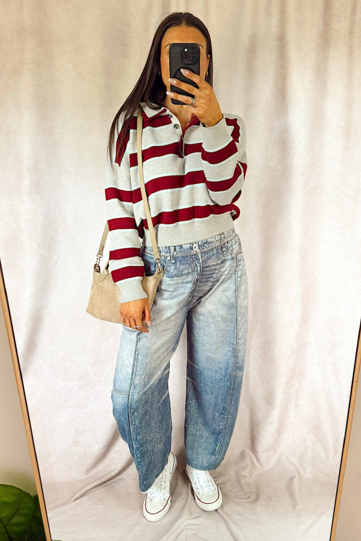 Stanton Jayson barrel denim printed jean sweatpants