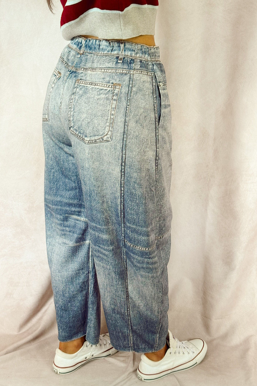 Stanton Jayson barrel denim printed jean sweatpants