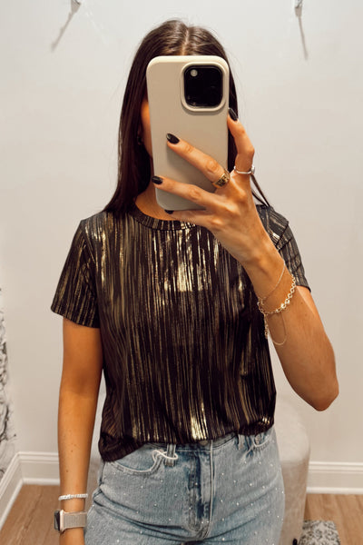 maxwell-james-jeans-stanton-black-gold-foil-shimmer-top-short-sleeve-shirt-black