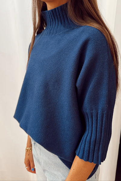 maxwell-james-jeans-stanton-blue-sweater-mockneck-short-sleeve-top