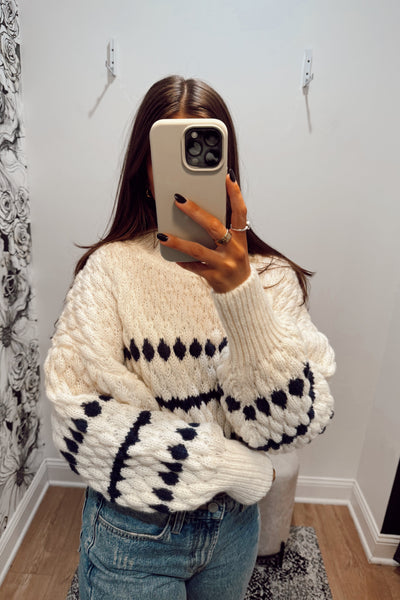 maxwell-james-jeans-sweater-chunnky-knit-crop-cream-navy