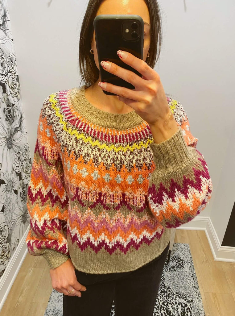 Prismatic fair shop isle sweater