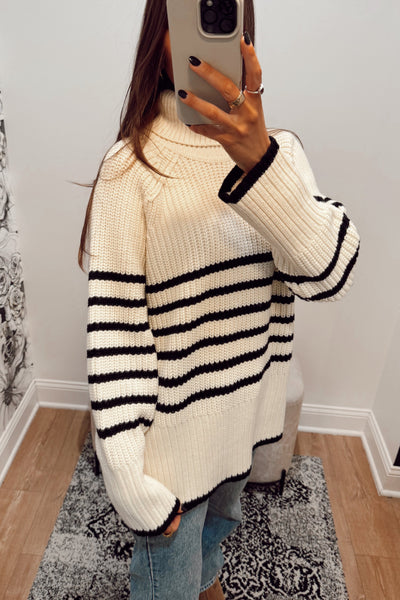 maxwell-james-jeans-stanton-sweater-cream-black-stripe-oversize-long