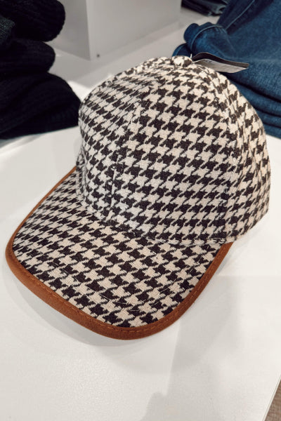 maxwell-james-baseball-hat-cap-houndstooth-fall-trendy-fashion-fun