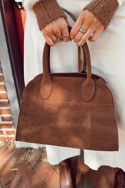 maxwell-james-faux-suede-tote-bag-shoulder-strap-trendy-brown