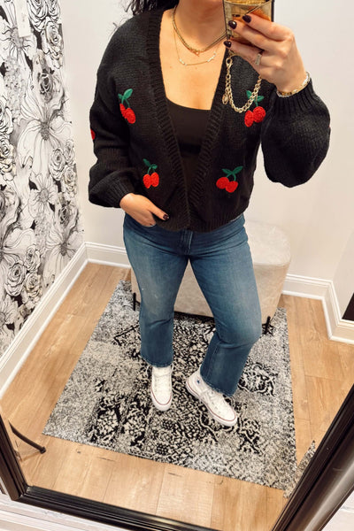 maxwell-james-stanton-cherry-cherries-cardi-cardigan-fun-cute-cherry-on-top-black-cozy-red-sweater