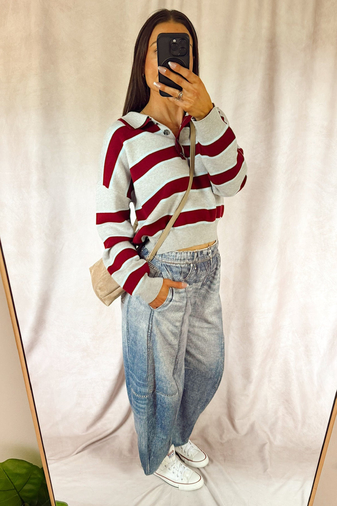 Stanton Jayson barrel denim printed jean sweatpants