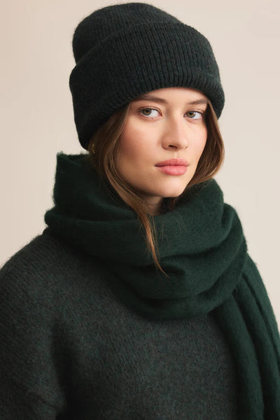 maxwell james z supply glacier beanie winter hat knit black green cold weather accessory