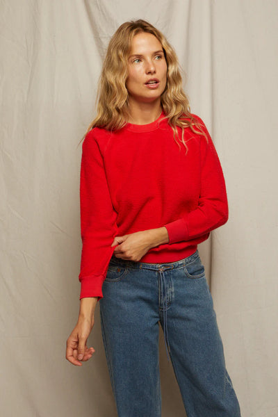 maxwell-james-jeans-perfect-white-tee-ziggy-reverse-fleece-pullover-sweatshirt-top-poppy-red