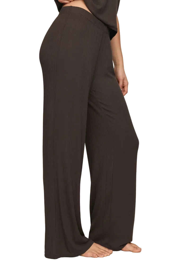 z Supply lounge just right ribbed lounge pants Cocoa bean dark brown