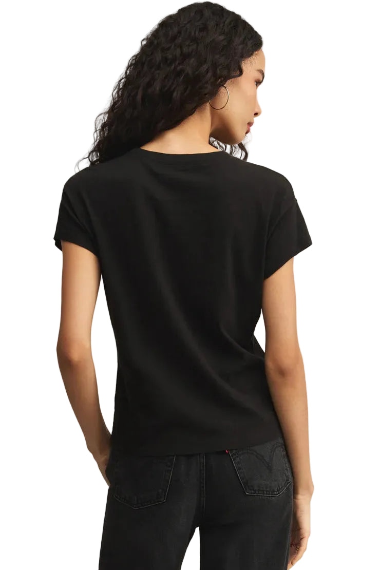 z supply modern slub tee black with black jeans